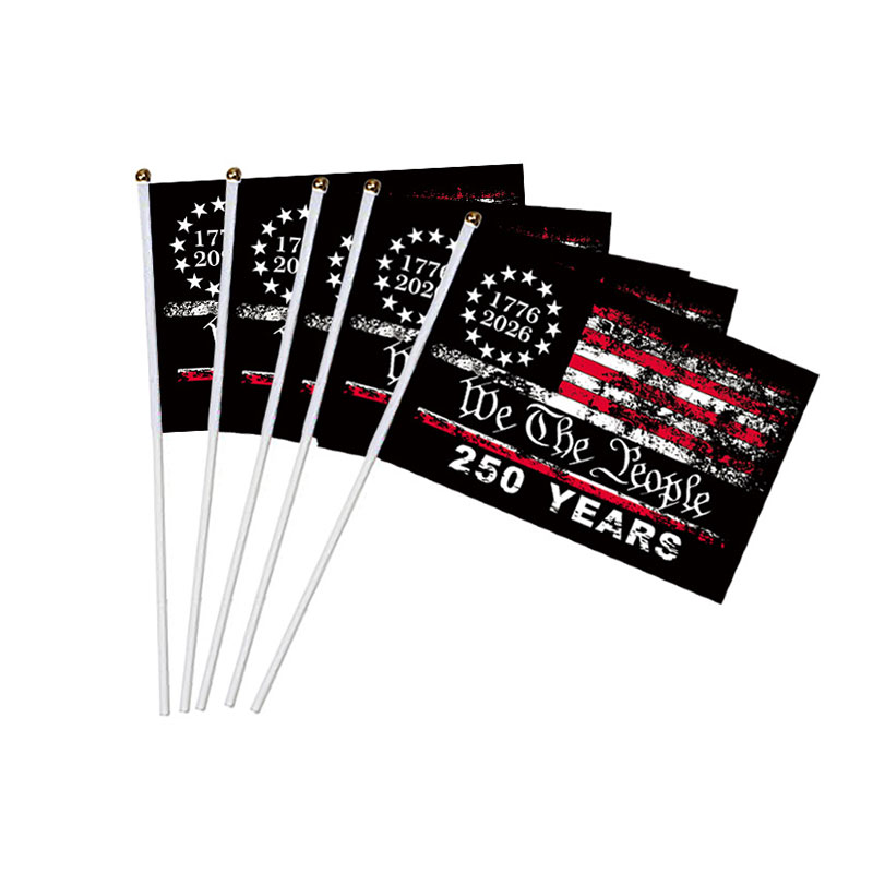 1776-2026 We The People 250 Years Teacher Handheld Flags