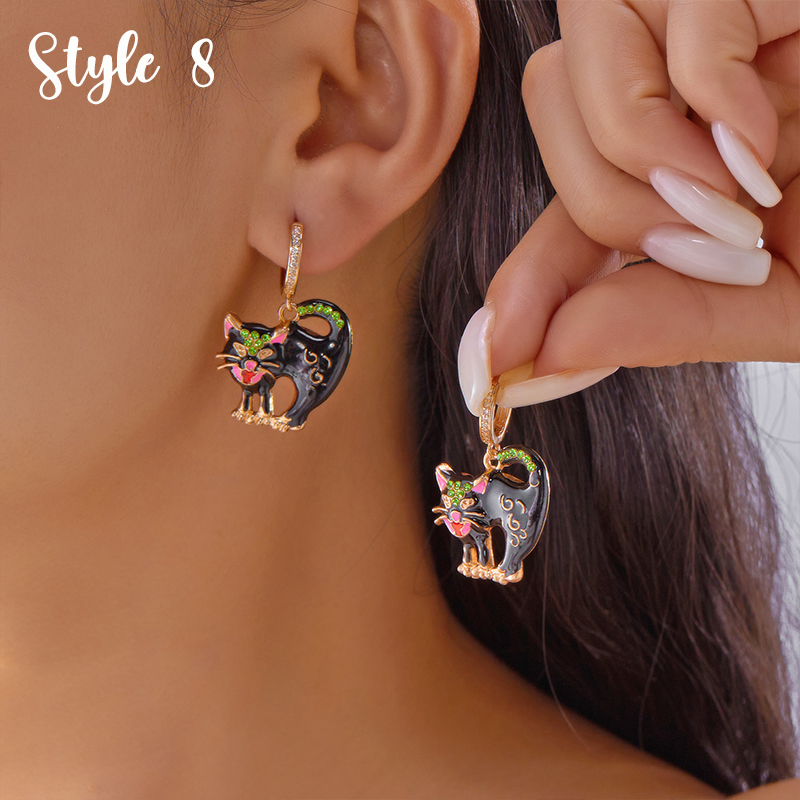 Halloween Creative Teacher Metal Earrings