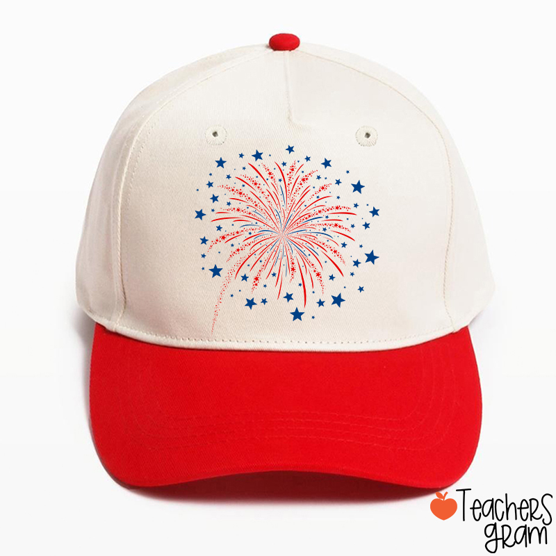 4th Of July Firework Teacher Baseball Cap