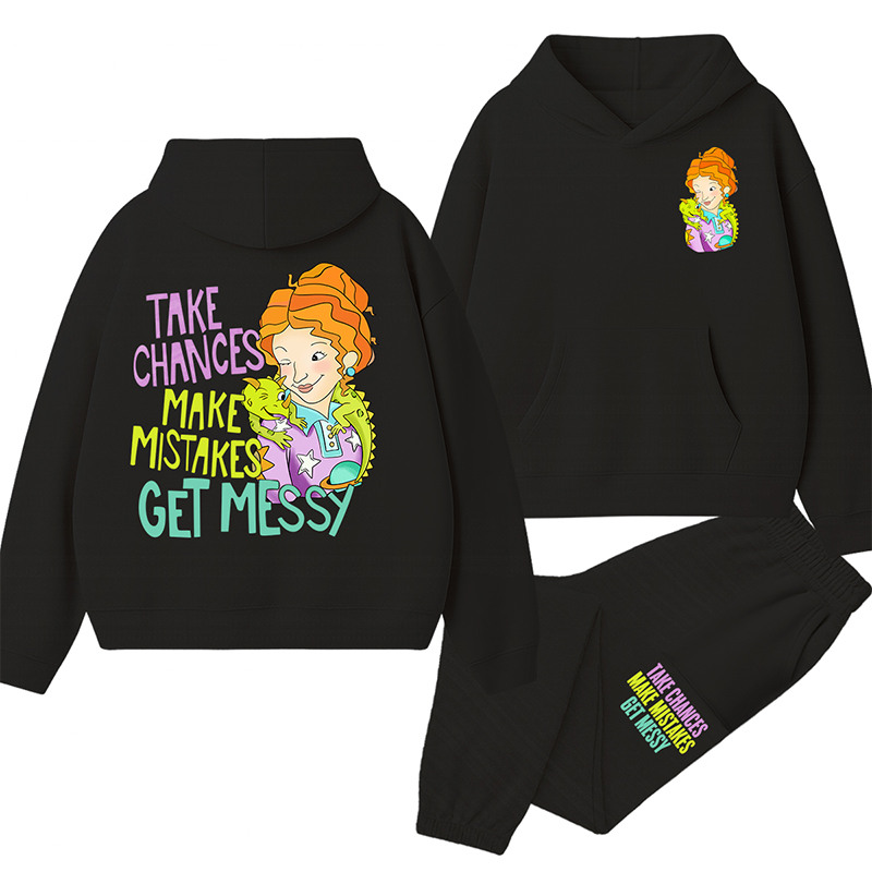 Take Chances Make Mistakes Get Messy Beauty Teacher Hoodie Set