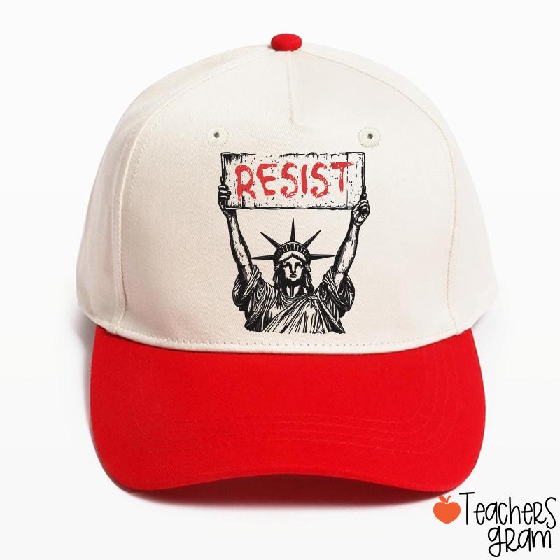 Statue Of Liberty Resist Teacher Baseball Cap