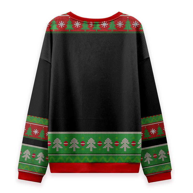 Christmas Lights And Equal Rights Teacher Ugly Knit Sweatshirt