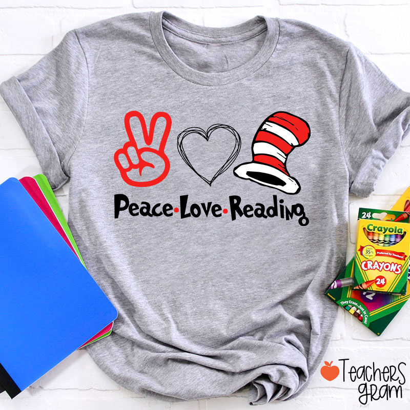 Peace Love Reading T-Shirt