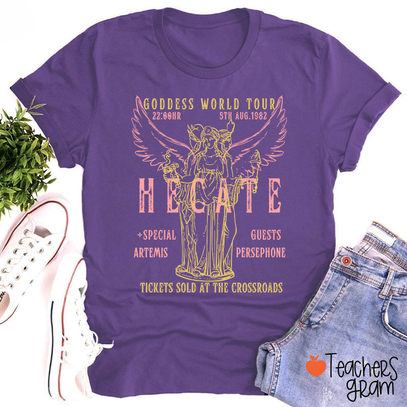 Goddess Hecate Distressed Band Teacher T-Shirt