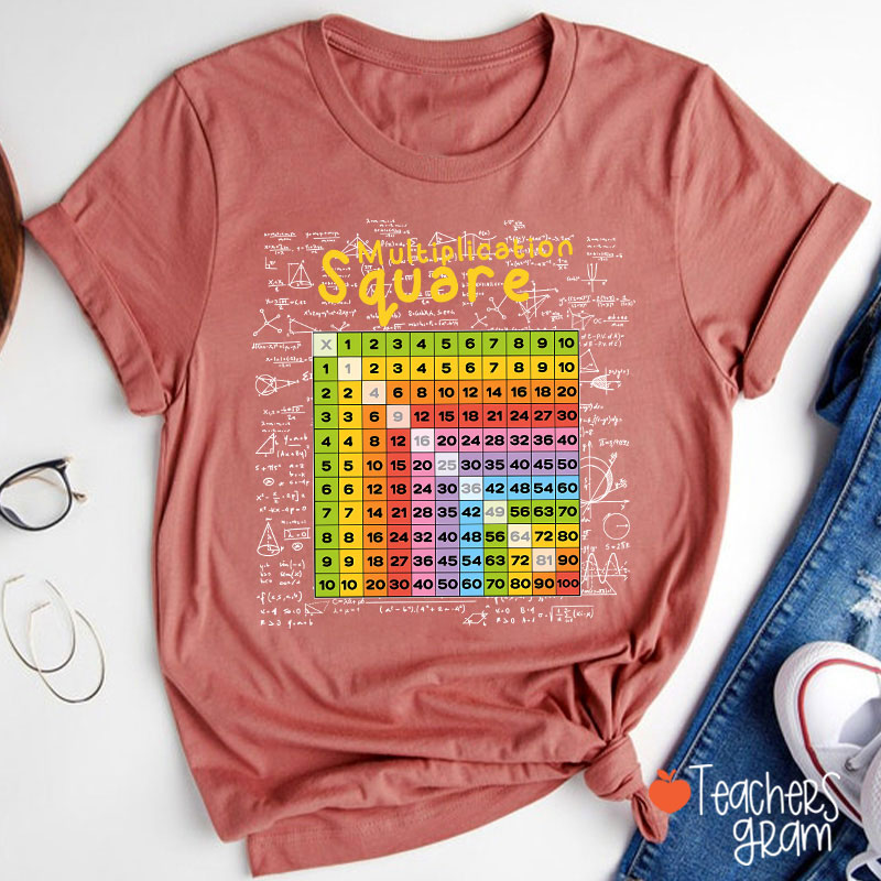 Number Multiplication Table Teacher T-Shirt