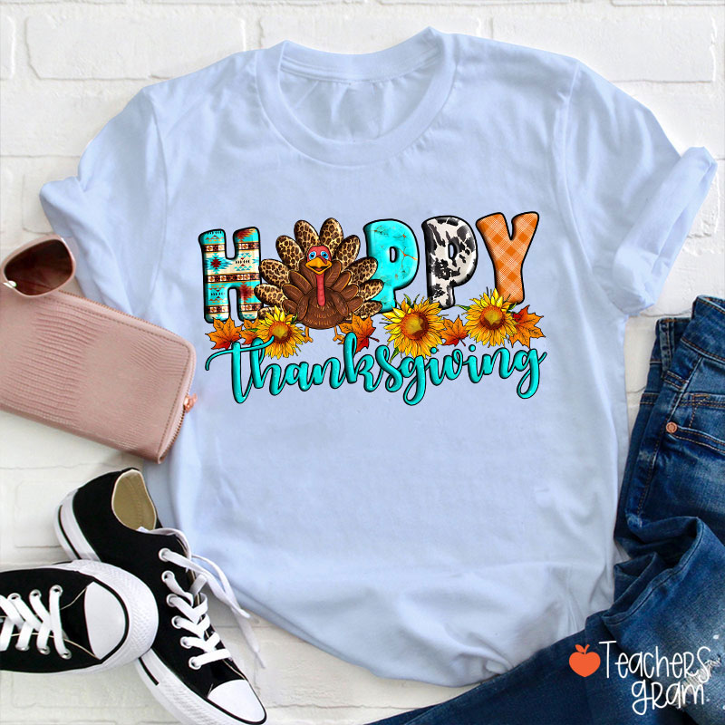 Happy Thanksgiving Teacher T-Shirt
