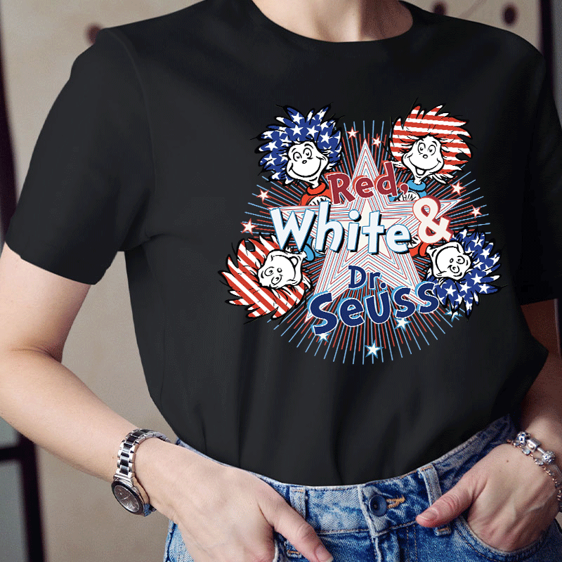 Red White And Things Teacher T-Shirt
