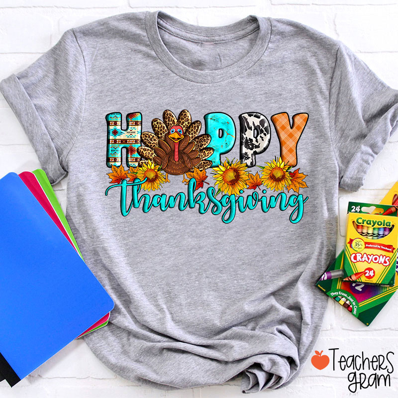 Happy Thanksgiving Teacher T-Shirt
