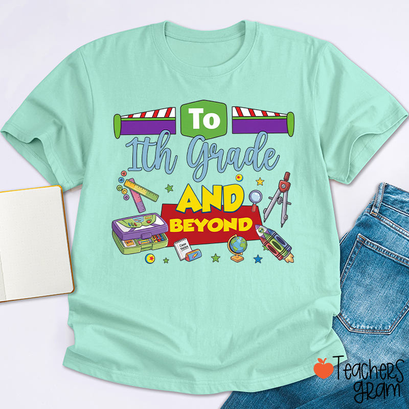 Personalized Grade Teacher Story Beyond Teacher T-Shirt