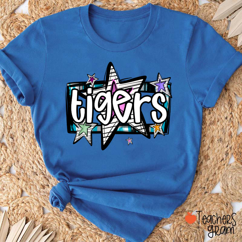 Personalized Mascot Star Metal Rock Teacher T-Shirt