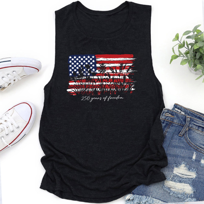Land Of The Free Home Of The Brave Teacher Tank Top