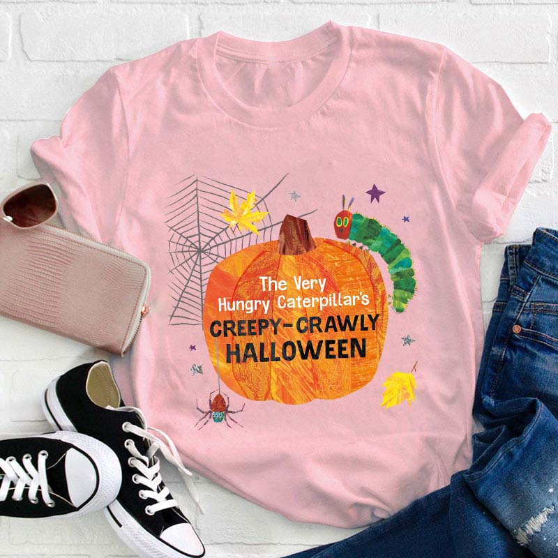 Caterpillar’s Creepy-Crawly Halloween Teacher T-Shirt