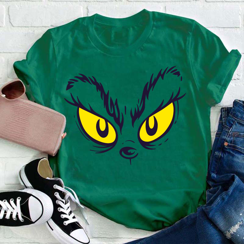 Grinch Eyes Teacher T-Shirt