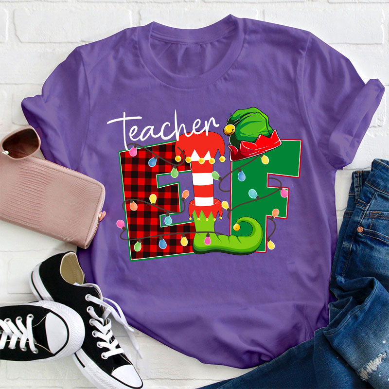 Christmas Elf Teacher T-Shirt