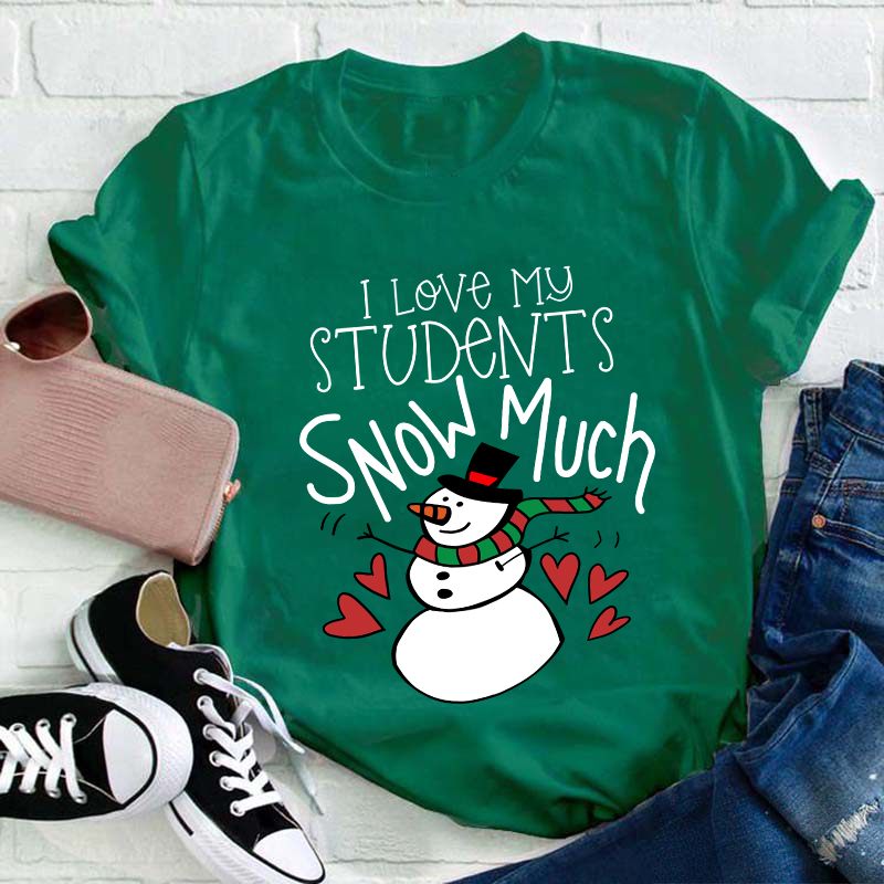 I Love My Students Snow Much Teacher T-Shirt