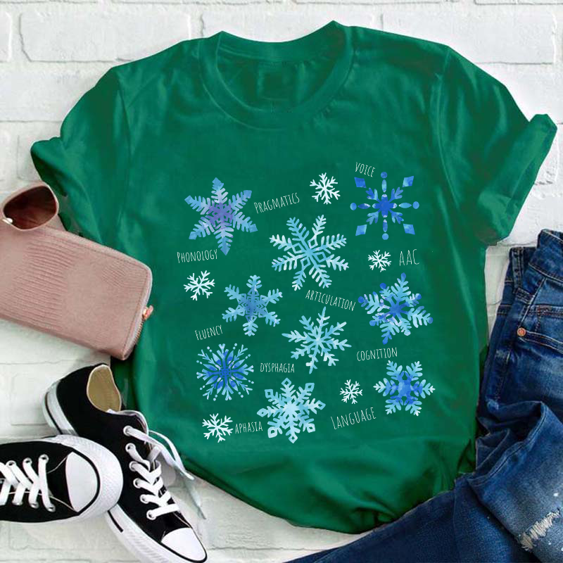 Winter Snowflake Teacher T-Shirt