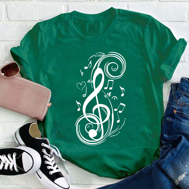 Musical Note Teacher T-Shirt