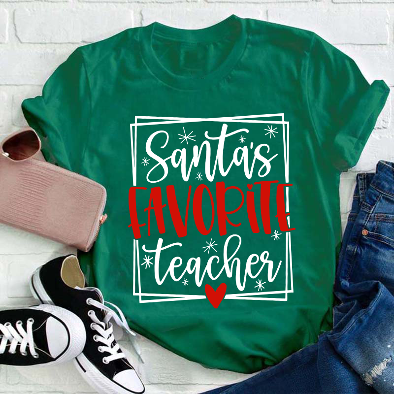 Santa's Favorite Teacher T-Shirt