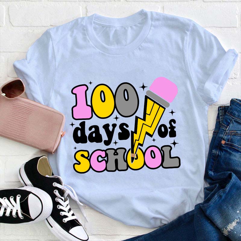 100 Days Of School Teacher T-Shirt