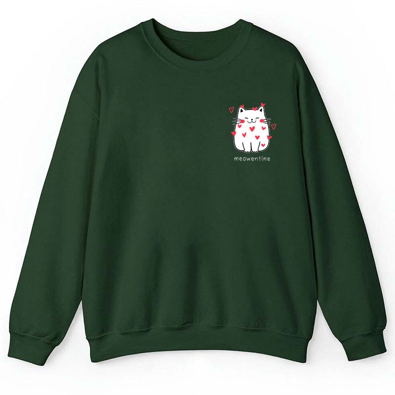 Meowentine Teacher Sweatshirt