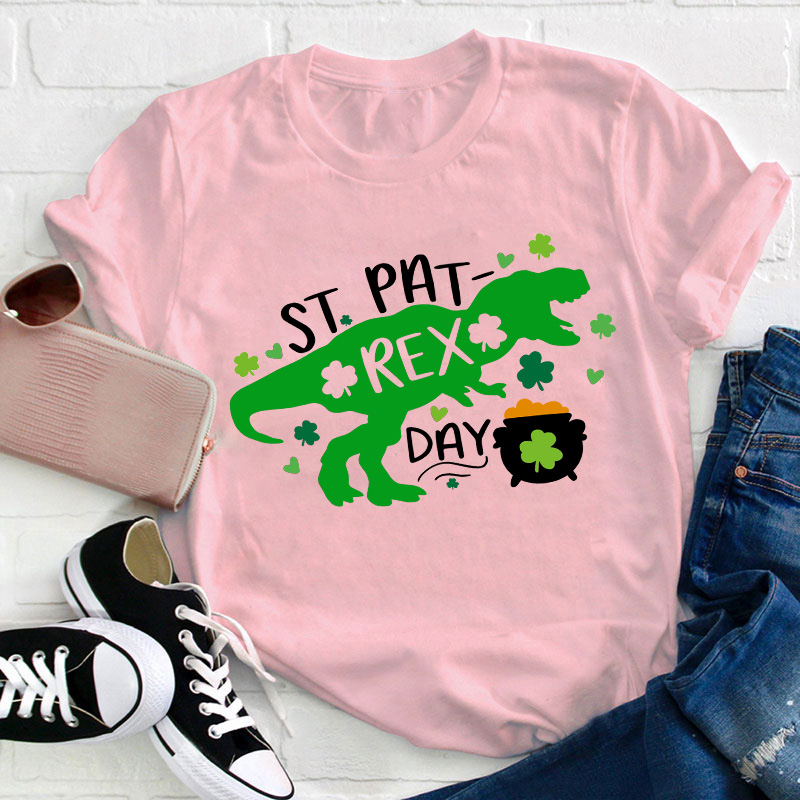 St Pat Rex Day Teacher T-Shirt