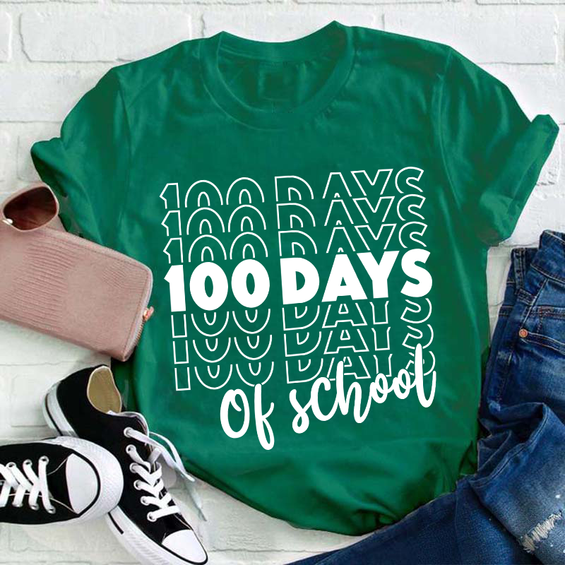 100 Days Of School Teacher T-Shirt