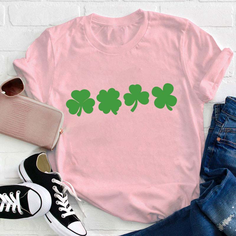 Shamrock Lucky Teacher T-Shirt