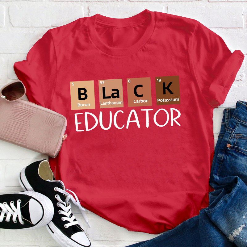 Black Educator Teacher T-Shirt