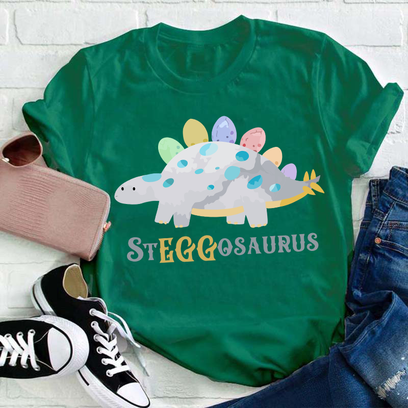 Dinosaur Easter Teacher T-Shirt