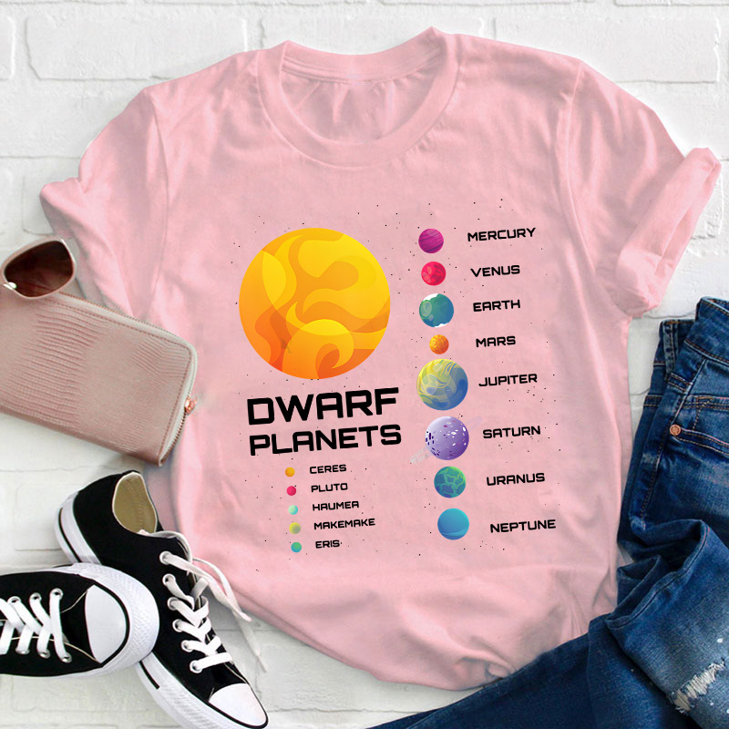 Dwarf Planets Teacher T-Shirt
