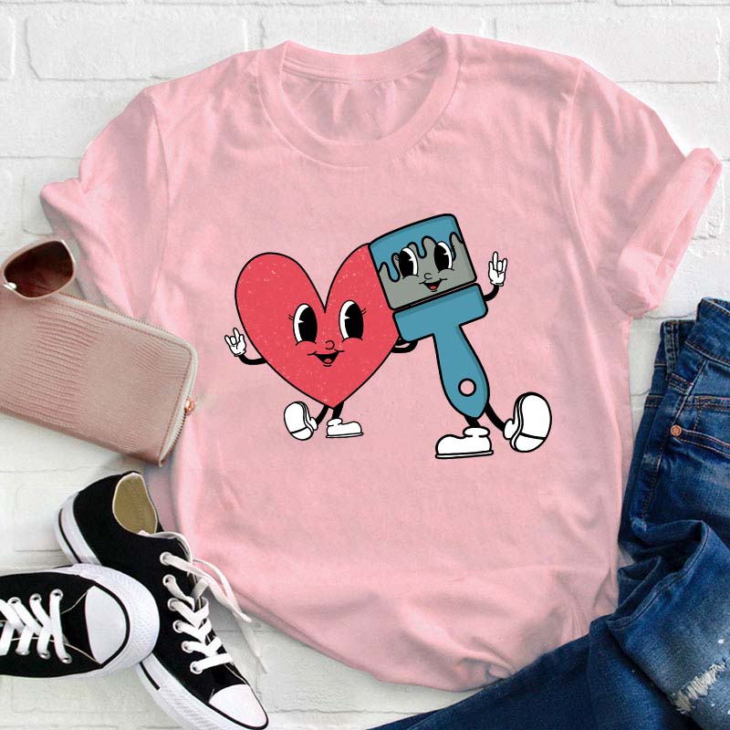 Love Art Teacher T-Shirt