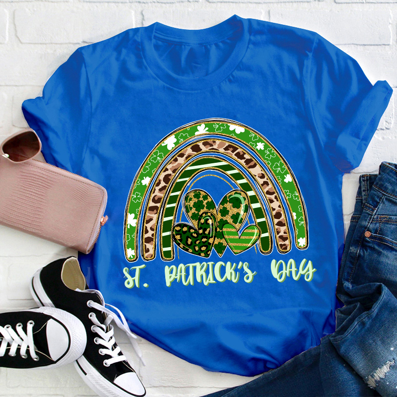 St Patrick's Day Rainbow Teacher T-Shirt