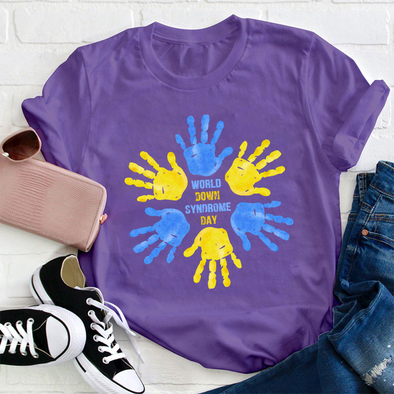 World Down Syndrome Day Teacher T-Shirt