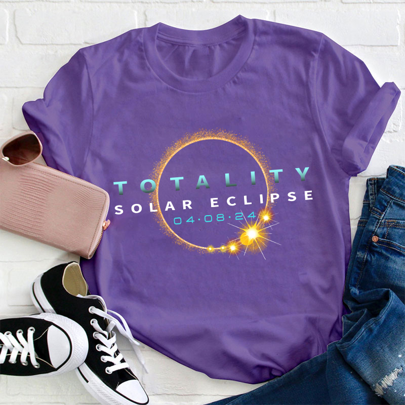 Total Solar Eclipse April 8 Teacher T-Shirt