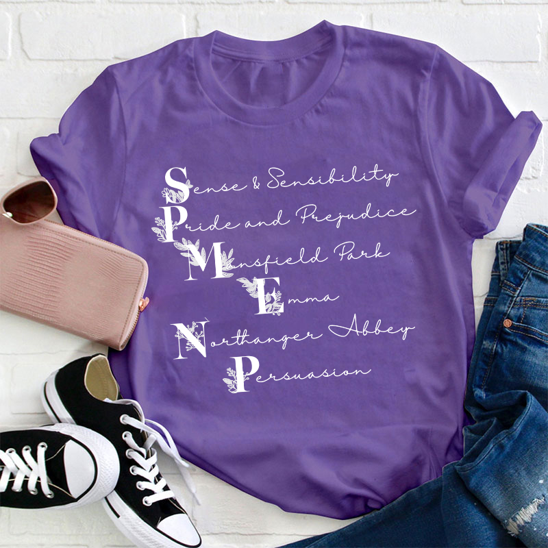 Jane Austen Bookish Teacher T-Shirt