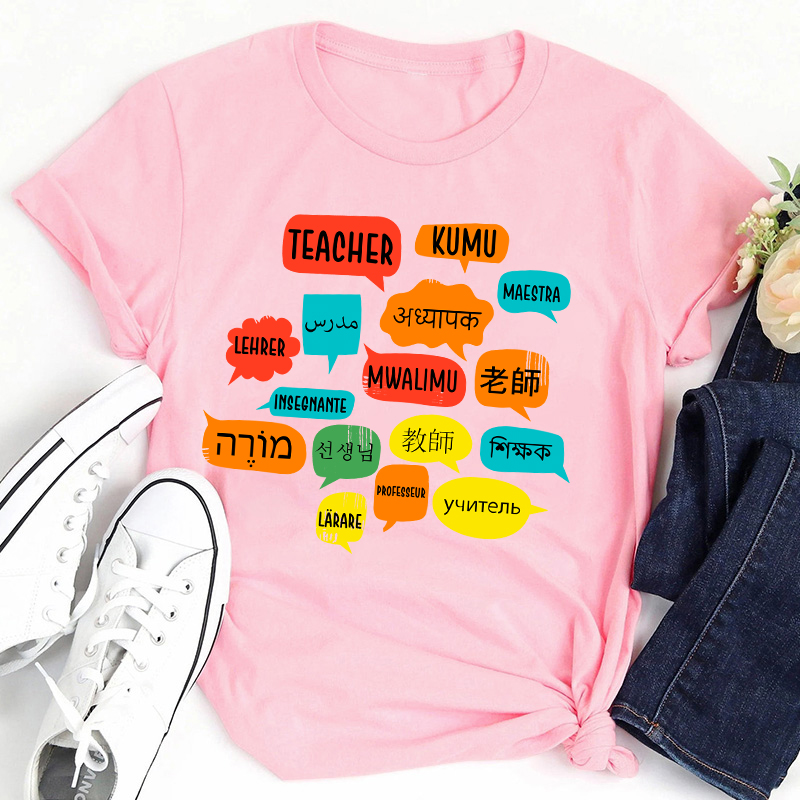 Teacher In Different Languages Spanish Teacher T-Shirt