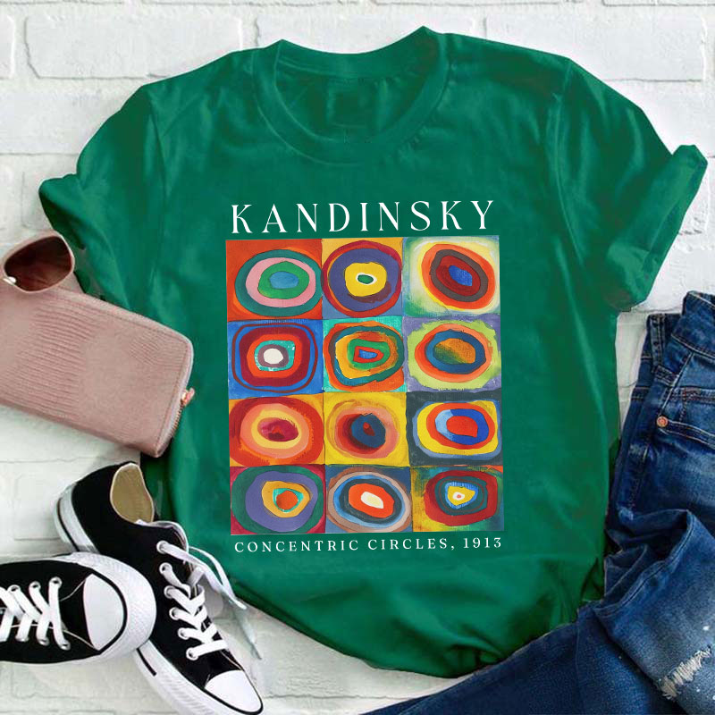 Colorful Circles Teacher T-Shirt