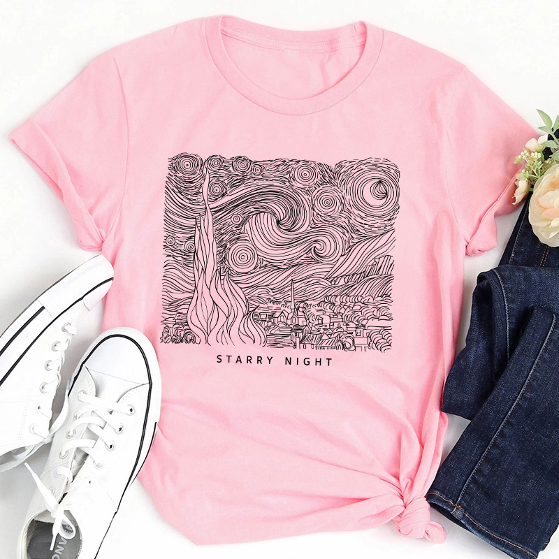 Vincent Starry Night Teacher T-Shirt