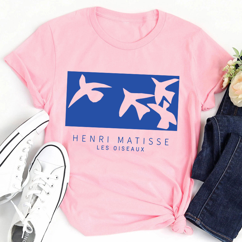 Les Oiseaux Henri Matisse Painting Teacher T-Shirt