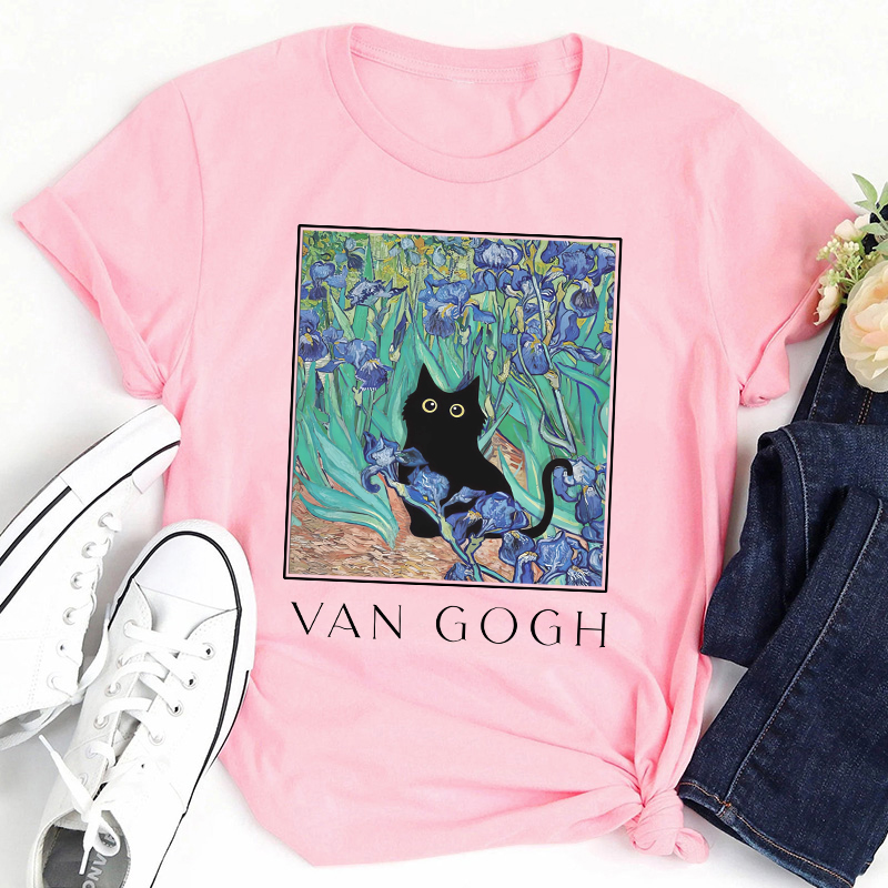 Vincent Cat Art Teacher T-Shirt