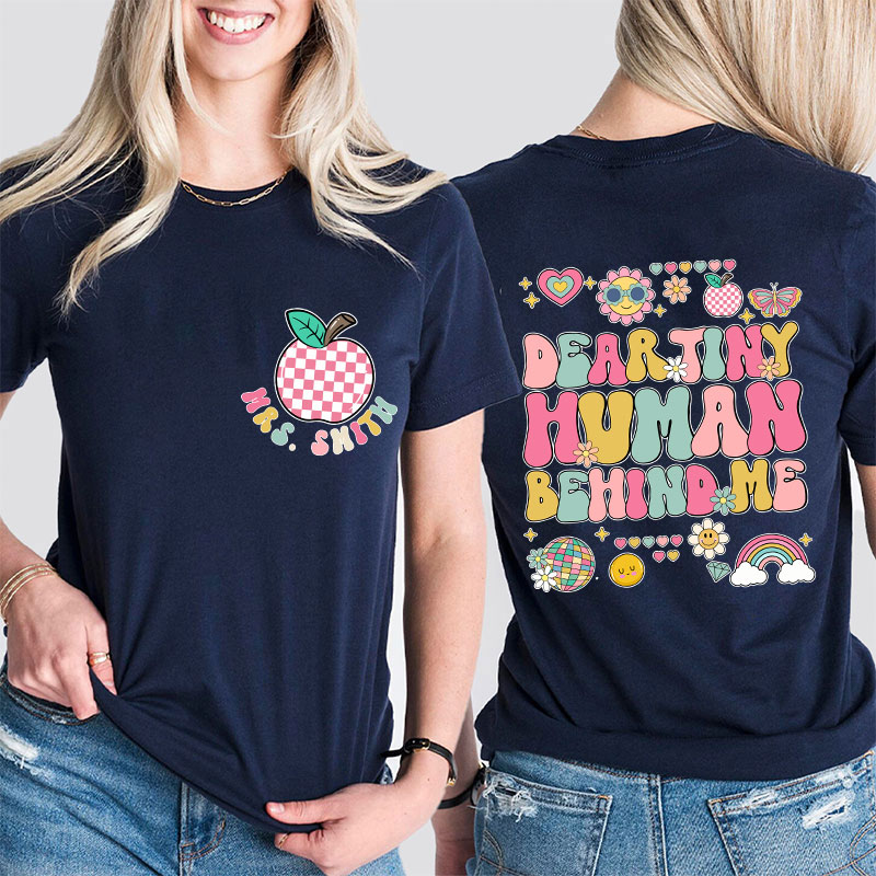 Personalized You Are Important Teacher Two Sided T-Shirt