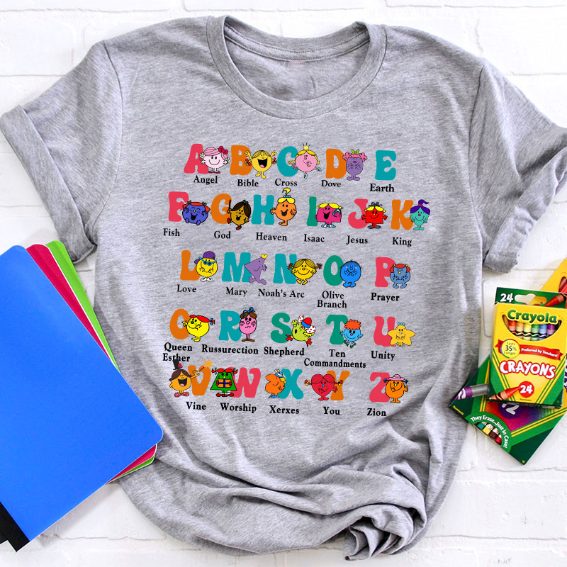 Alphabet Little Miss Teacher T-Shirt