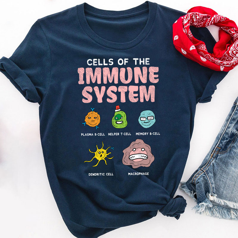 Cells Of The Immune System Teacher T-Shirt