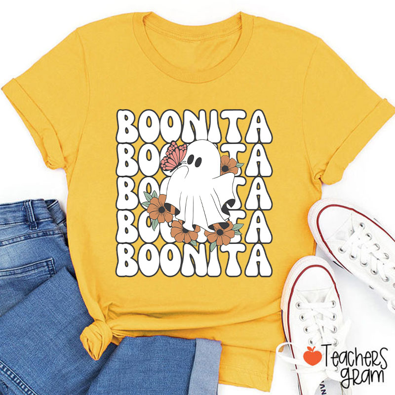 Boonita Cute Ghost Spanish Teacher T-Shirt