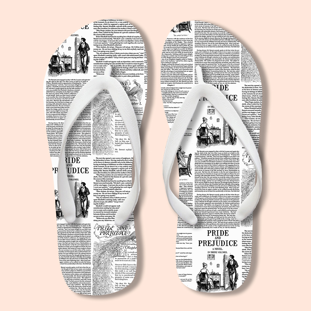 Pride And Prejudice Chapter Teacher Flip Flops