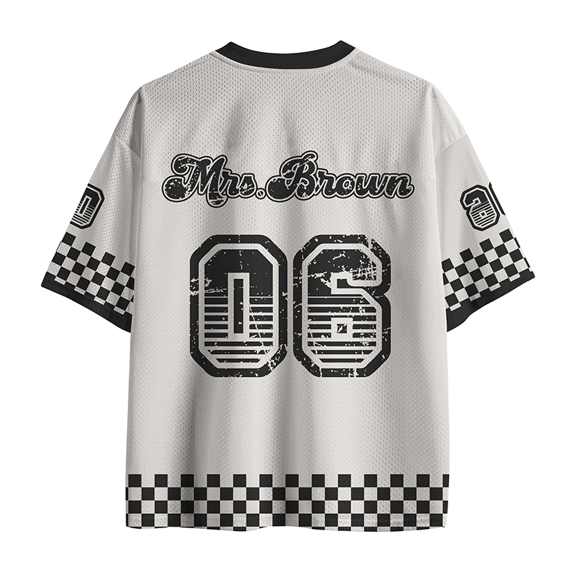 Personalized Mascot School Spirit Game Day Teacher Mesh Jersey