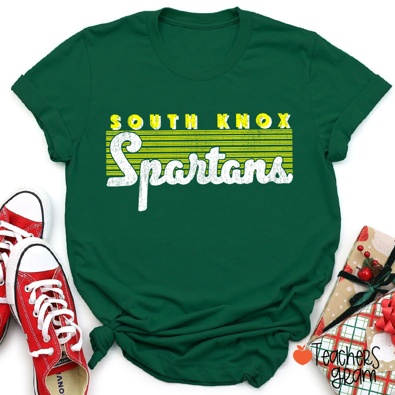 Personalized Mascot Vintage School Pride Teacher T-Shirt