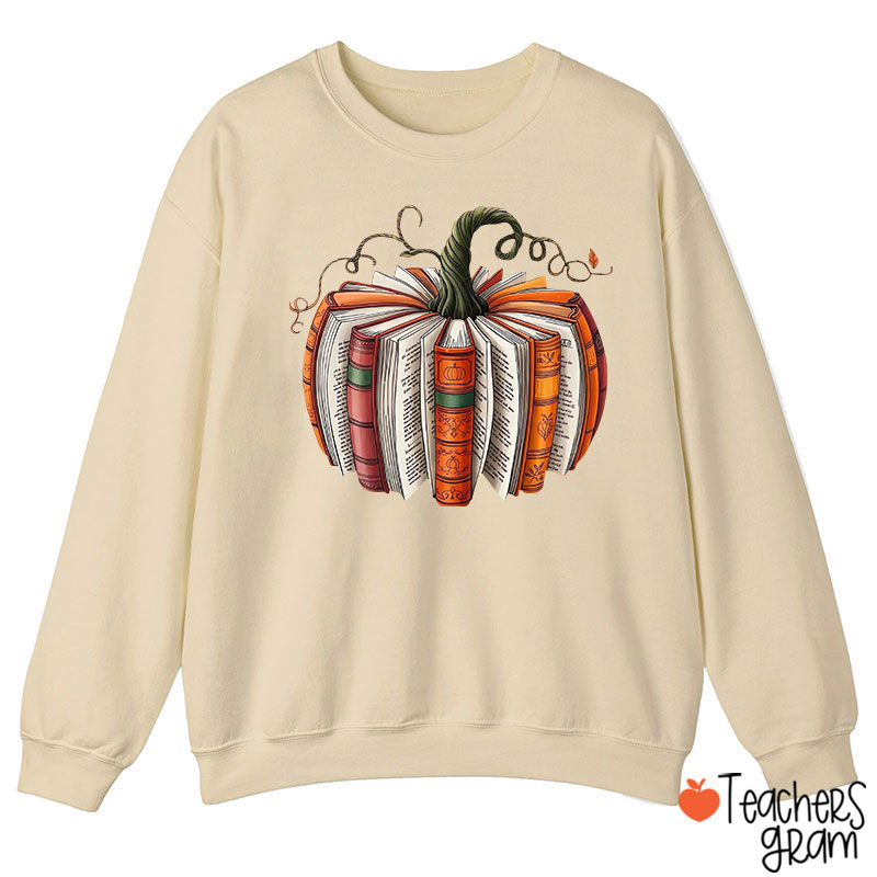 Pumpkin Book Teacher Sweatshirt