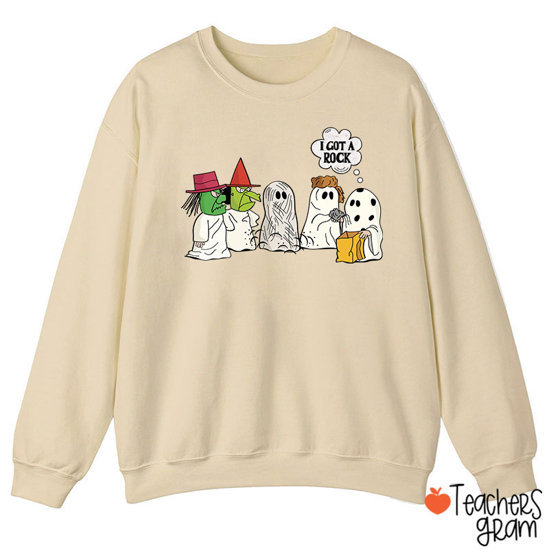 I Got A Rock Halloween Teacher Sweatshirt