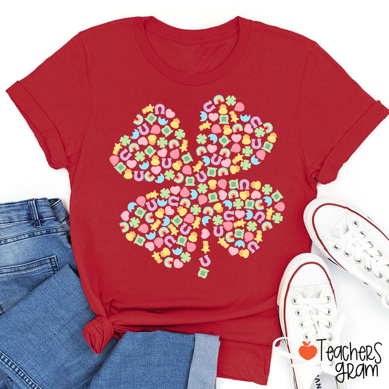 Lucky Charms Shamrock Teacher T-Shirt